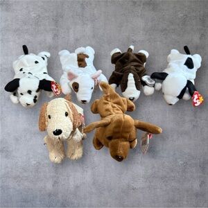 Ty Beanie Babies Dog Plush Toy Collection - NWT